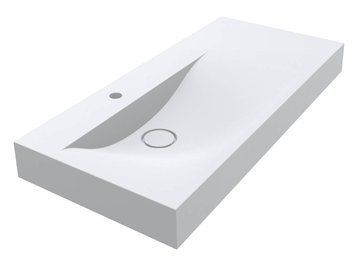 Умивальник підвісний MIRAGGIO VIOLA L 12,2*100*46 Мат Білий 0002659 0002659 фото