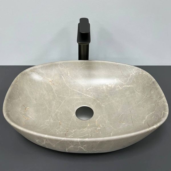 Умивальник (раковина) VBI OLBIA BEIGE STONE накладний VBI-014301 фото