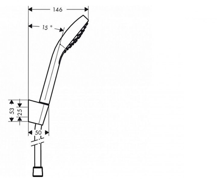 Душовий набір (1 режим струменя) Hansgrohe Croma Select S 26410400 26410400 фото