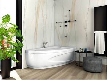 Ванна гідромасажна WGT Rialto Como R 1700x1000x580 см HYDRO LINE UNO 80078780 фото