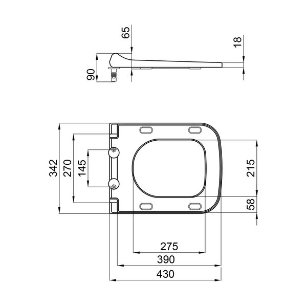 Сидіння для унітазу Qtap (Tern) з мікроліфтом Slim QT99HY2238W SD00046072 фото