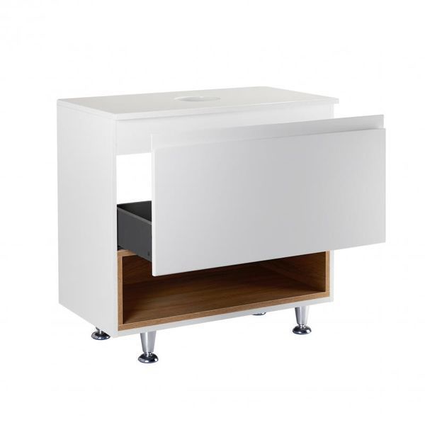 Тумба підлогова Qtap Robin 700х616х437 White/Whitish oak зі стільницею QT1380TNН7001WWO SD00045870 фото