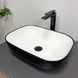 Умивальник (раковина) VBI RAVENNA BLACK WHITE GLOSSY накладний VBI-011226 фото 1