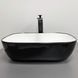 Умивальник (раковина) VBI RAVENNA BLACK WHITE GLOSSY накладний VBI-011226 фото 3