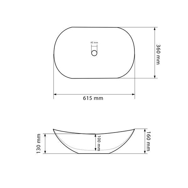Умывальник (раковина) VBI TURIN GRANIT GLOSSY накладной VBI-011507 фото