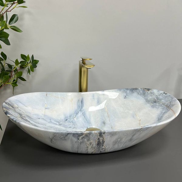 Умывальник (раковина) VBI TURIN GRANIT GLOSSY накладной VBI-011507 фото