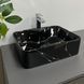 Умивальник (раковина) VBI FORLI BLACK MARMO GLOSSY накладний VBI-011107 фото 2