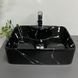 Умивальник (раковина) VBI FORLI BLACK MARMO GLOSSY накладний VBI-011107 фото 4