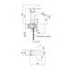 Смеситель для биде Qtap Lipno QTLIPNO2023101G Graphite SD00044009 фото 4