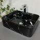 Умивальник (раковина) VBI FORLI BLACK MARMO GLOSSY накладний VBI-011107 фото 1