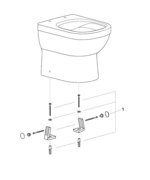 Унитаз напольного монтажа Grohe Euro Ceramic 39329000 39329000 фото