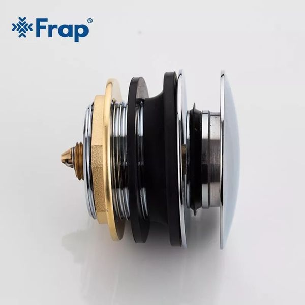 Выпуск для ванны Frap F63, автомат, 1 1/2", хром F63 фото