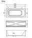 Ванна гідромасажна WGT Rialto Orta 170x70x58 см HYDRO LINE DUE 91478972 фото 8