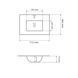 Умивальник (раковина) VBI MORTARA 70 WHITE врізний VBI-018041 фото 4