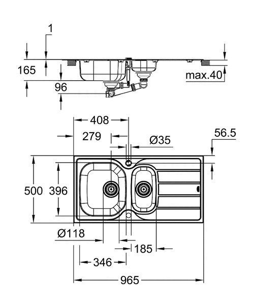 Мойка для кухни из нержавеющей стали Grohe K200 31564SD1 31564SD1 фото
