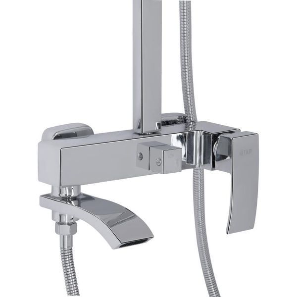 Душова система універсальна Qtap Swan Cascada на три споживачі (з виливом) QTSWA111CRM45566 Chro SD00051690 фото