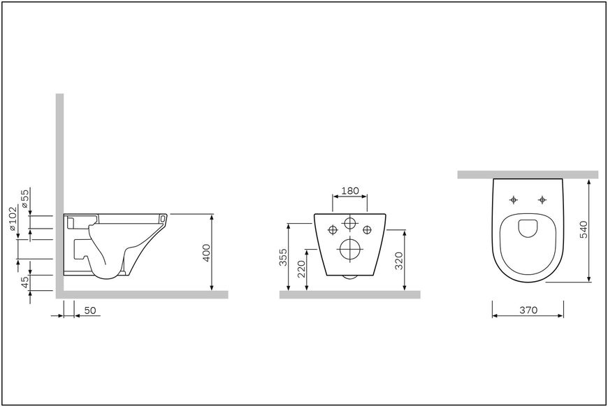 Унітаз підвісний FlashClean AM.PM C501700WH Inspire C501700WH фото