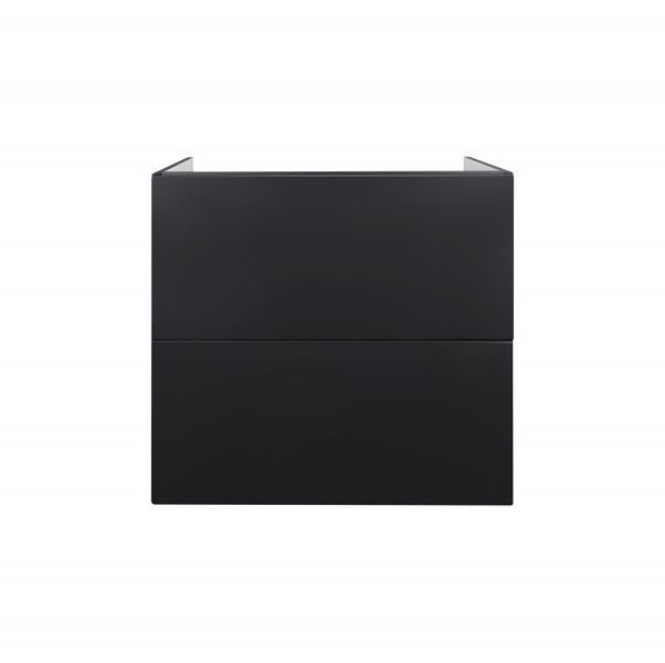Тумба підвісна Qtap Tern 600х580х437 Matt black QT1774TPL602MB SD00047088 фото