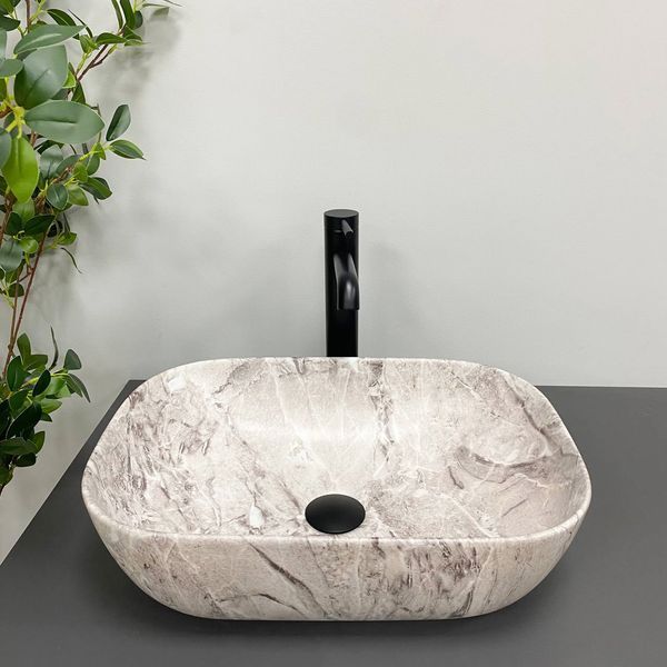 Умивальник (раковина) VBI RAVENNA STONE MATT накладний VBI-011217 фото