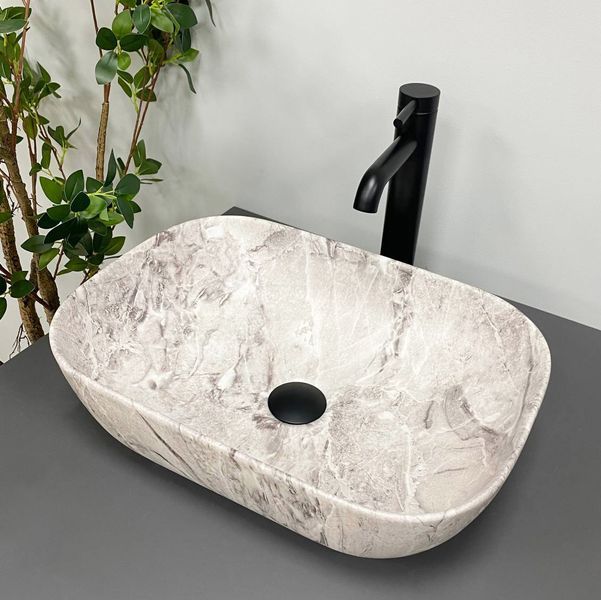 Умивальник (раковина) VBI RAVENNA STONE MATT накладний VBI-011217 фото