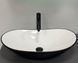 Умивальник (раковина) VBI TURIN BLACK WHITE накладний VBI-011513 фото 4