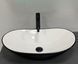 Умивальник (раковина) VBI TURIN BLACK WHITE накладний VBI-011513 фото 3