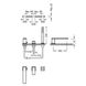 Змішувач для ванни Tres Cuadro, вбудований на 3 отвори 00616105 фото 3