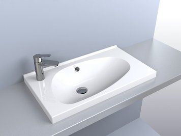Умывальник врезной TITANIA 700x400 Fancy Marble 2307101 фото