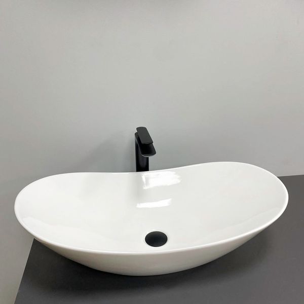Умывальник (раковина) VBI TURIN L WHITE накладной VBI-011512 фото