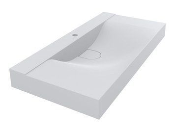 Умивальник підвісний MIRAGGIO FLY 14*100*48 Mirasoft Білий 0001084 0001084 фото