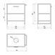 Тумба підлогова Qtap Taurus 600х616х469 Whitish oak зі стільницею QT2480TNT63WO SD00046943 фото 9