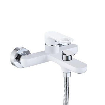 Змішувач для ванни Qtap Jay (з душовим гарнітуром) QTJAY259CRW45553 Chrome/White SD00051677 фото