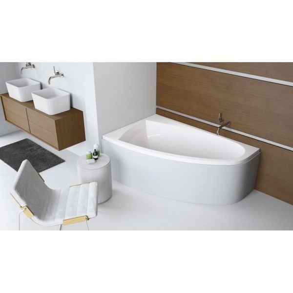 Ванна Radaway Rineia 160x100 ліва з ніжками + сифон R135L (WA1-31-160X100L) WA1-31-160x100LS фото