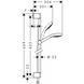 Душевой гарнитур (1 режим) Hansgrohe Croma Select S 670 (26564400) 26564400 фото 4