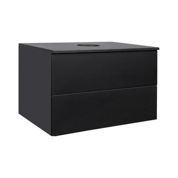 Тумба подвесная Qtap Tern 800х476х469 Matt black со столешницей QT1779TPL802MB SD00045080 фото