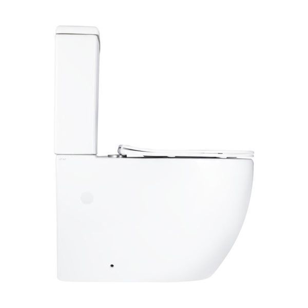 Унитаз напольный Qtap Grand Ultra Quiet безободковый с сиденьем Soft-close WHITE QT26228301W SD00052620 фото
