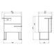 Тумба підлогова Qtap Taurus 600х800х437 Whitish oak QT2473TNT603WO SD00046919 фото 10