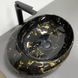 Умивальник (раковина) VBI RICCIA BLACK MARMO GLOSSY накладний VBI-017201 фото 1
