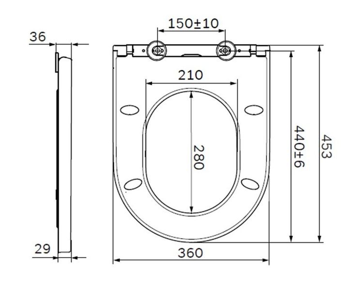 Сидіння для унітазу з мікроліфтом, швидкознімне wrap-over AM.PM C707858WH Spirit 2.0 C707858WH фото