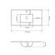 Умывальник (раковина) VBI FERRARA 70 BLACK MATT врезной VBI-018043 фото 4