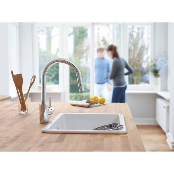 Змішувач для кухні з висувним виливом Grohe Concetto new 31483002 31483002 фото