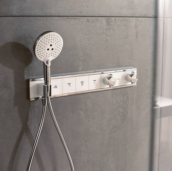 Ручний душ Hansgrohe Raindance Select S 120 3jet EcoSmart 9 л / хв, білий / хром (26531400) 26531400 фото