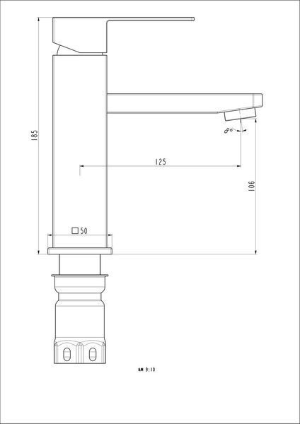 Смеситель для умывальника Frap F10802, нержавеющая сталь. F10802 фото