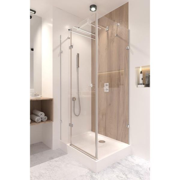 Душова кабіна Qtap Capricorn 100/80, хром, скло прозоре SD00039711 фото