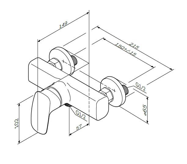 Змішувач для душу AM.PM F71A20000 Spirit 2.1 F71A20000 фото