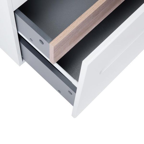 Тумба подвесная Qtap Virgo 600х580х437 White/Whitish oak QT1874TPА601W SD00045054 фото
