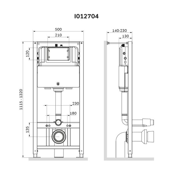 Інсталяція для унітазу AM.PM Pro I012704 I012704 фото