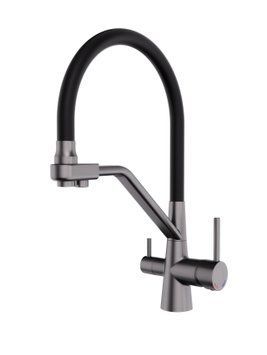 Змішувач кухонний з підключенням до фільтра Bolonia 03 Gun Metal АР000084840 фото