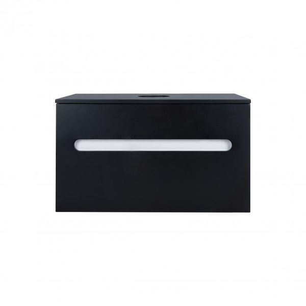 Тумба подвесная Qtap Virgo 700х476х469 Black/White со столешницей QT1879TPА702BW SD00046968 фото