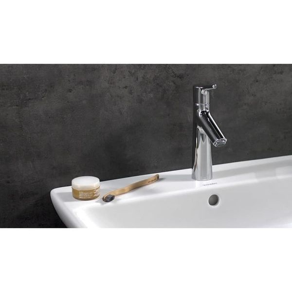 Змішувач для умивальника Hansgrohe Talis S 100 CoolStart з донним клапаном, хром (72022000) 72022000 фото